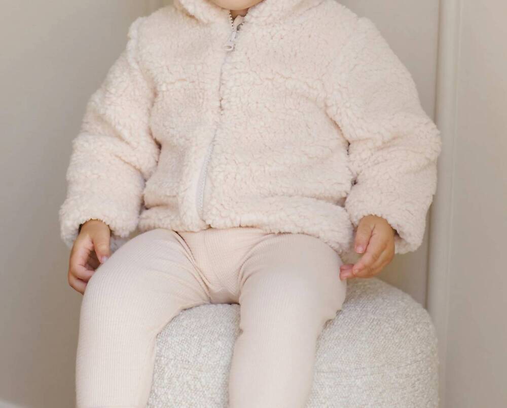 NEW QUINCY MAE girls bear jacket in antique